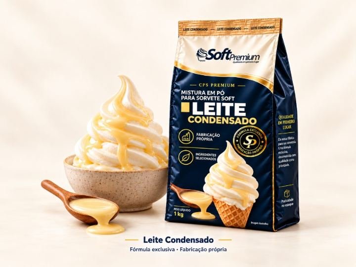 Leite Condensado servido
