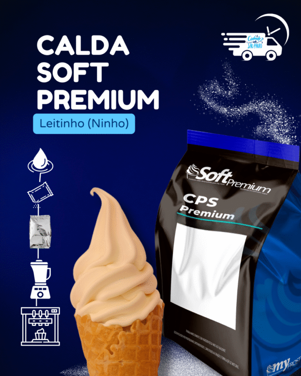 Calda Soft Premium Leitinho (Ninho) para Sorvete Expresso
