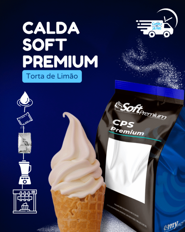 Calda Soft Premium Torta de Limão para Sorvete Expresso