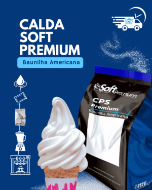 Calda Soft Premium Baunilha Americana | Sorvete Expresso