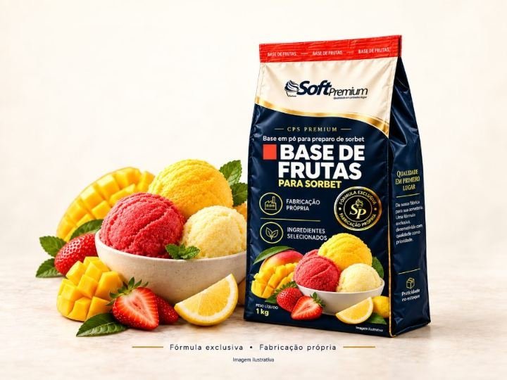 Base de Frutas para Sorbet Soft Premium 1 kg